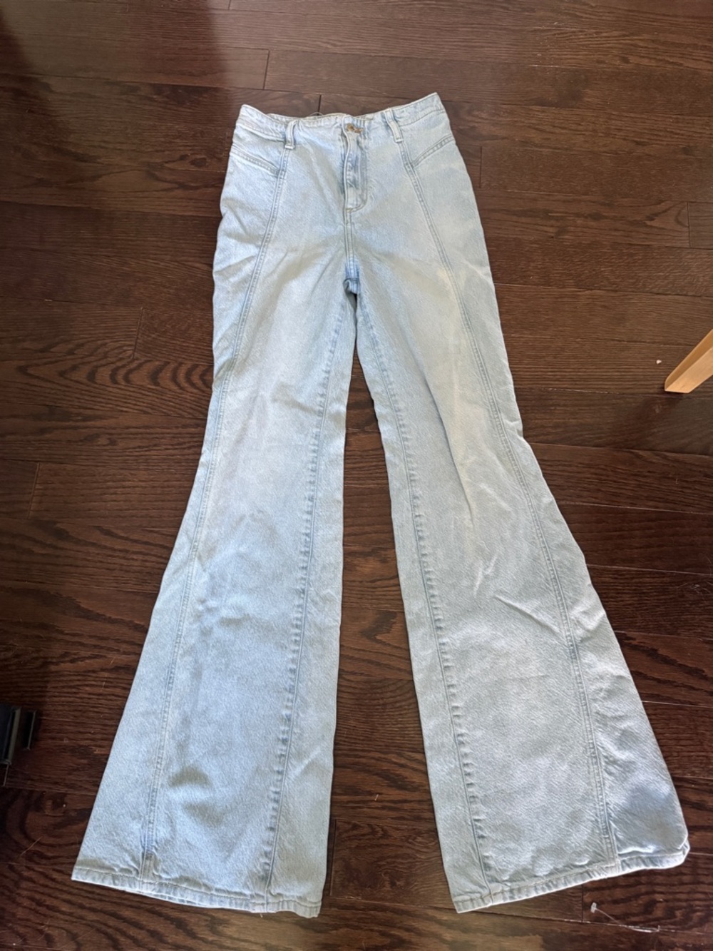 Twenty Light Blue Flare Jeans - Wide Leg Denim